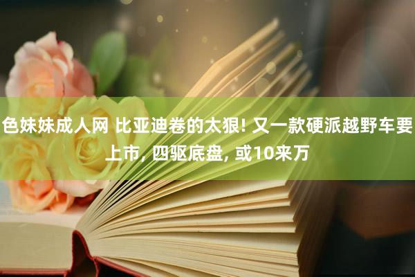 色妹妹成人网 比亚迪卷的太狠! 又一款硬派越野车要上市， 四驱底盘， 或10来万