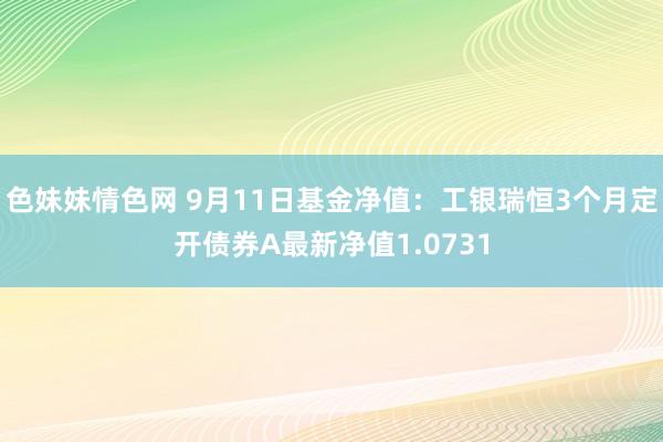 色妹妹情色网 9月11日基金净值：工银瑞恒3个月定开债券A最新净值1.0731