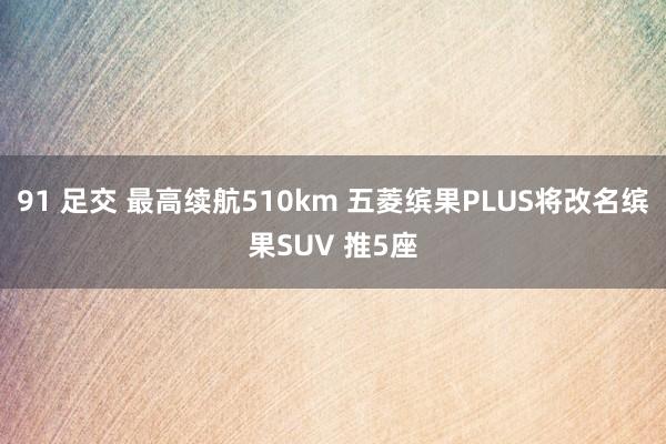 91 足交 最高续航510km 五菱缤果PLUS将改名缤果SUV 推5座