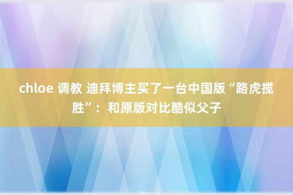 chloe 调教 迪拜博主买了一台中国版“路虎揽胜”：和原版对比酷似父子