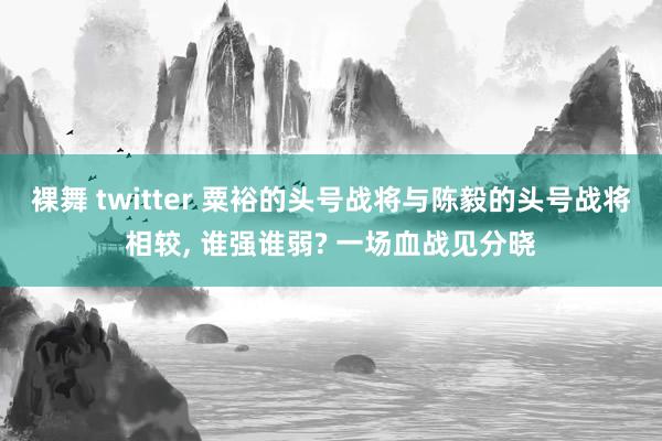 裸舞 twitter 粟裕的头号战将与陈毅的头号战将相较， 谁强谁弱? 一场血战见分晓