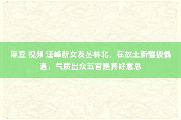 麻豆 视频 汪峰新女友丛林北，在故土新疆被偶遇，气质出众五官是真好意思